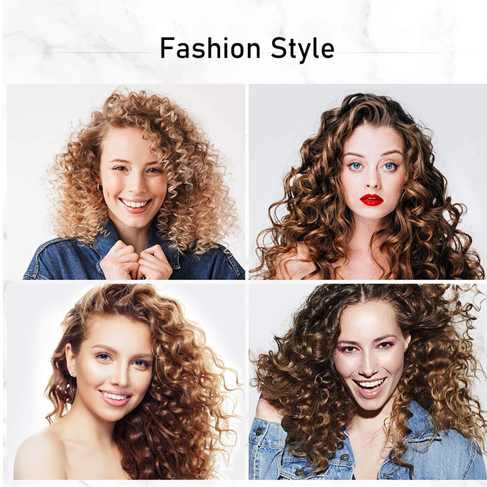 Professional Curling Iron Wand LCD Temp Display Ceramic Instant Heating Hair Curler 9/13/25mm Barrel 200°C Salon Styling Tools 241209