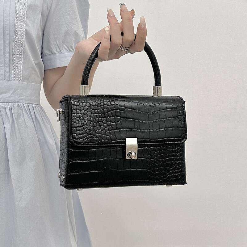 Handbag Chain Crocodile Pattern Square Summer Small Women's Single Shoulder Crossbody Bag Fashion Quality Classic B1