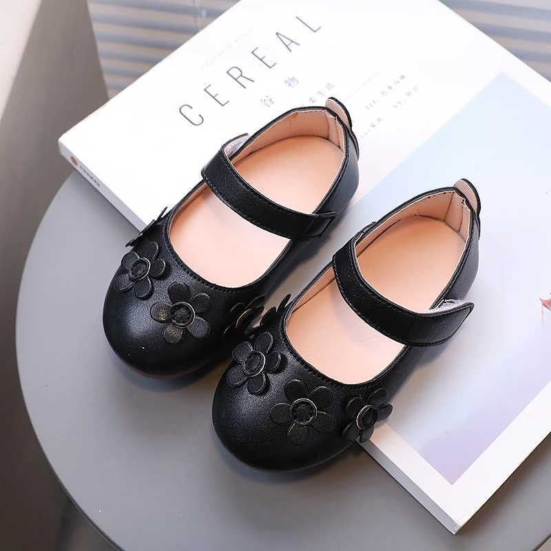 Girls Mary Janes Flower Three Colors Light Slish New Kids Princess Shoes Shallow All-match Daily Chic Children Flat Shoe21-30XJ241209