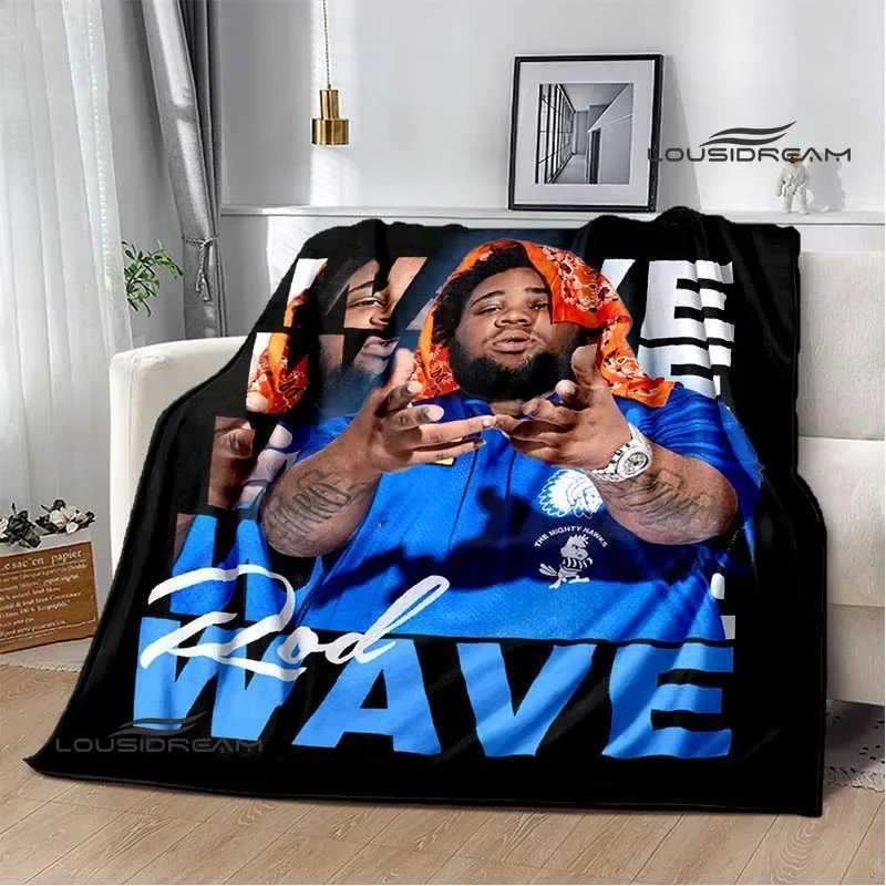 Rapper rod wave printed blanket Warm Flannel Blankets Soft and Comfortable blanket Home Travel Blanket bed linings Birthday GiftXJ241210