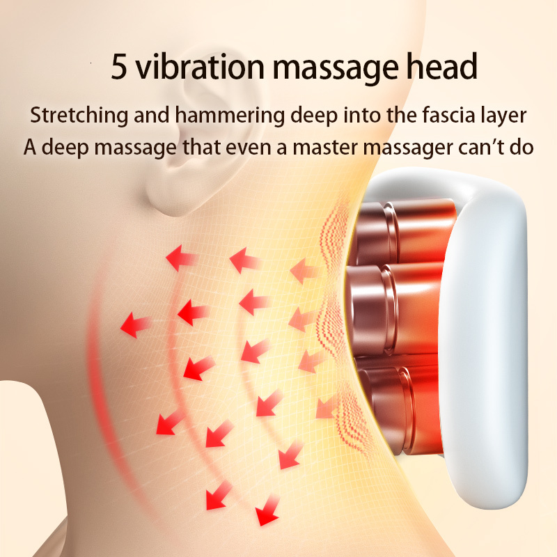 Smart Instrument Portable Shoulder Neck Massage Cervical Vertebra Health Care Vibrator Heating Relieve Pain Muscle