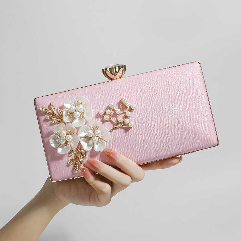 Trendy Pearl Banquet Bag Bridal Dress Bag Clutch Bag Fashion Celebrity Banquet Bag Handheld Shoulder Bag Diagonal Cross Bag 240920