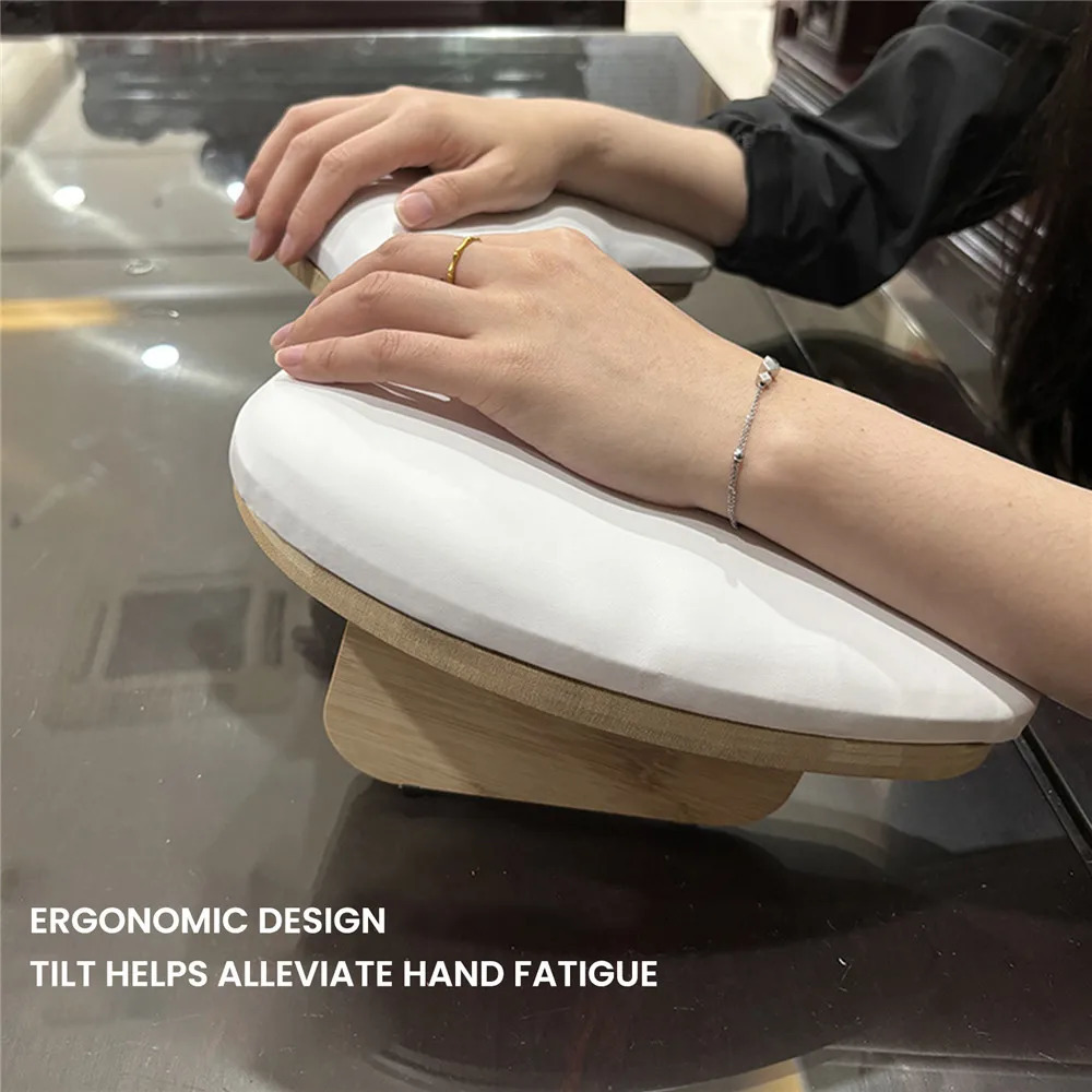 Tilt Manicure Cushion Two Hands Nail Art Hand Pillow Portable Removable Hand Rest For Nail Manicure Stand Armrest Pu Hand Pillow 241209