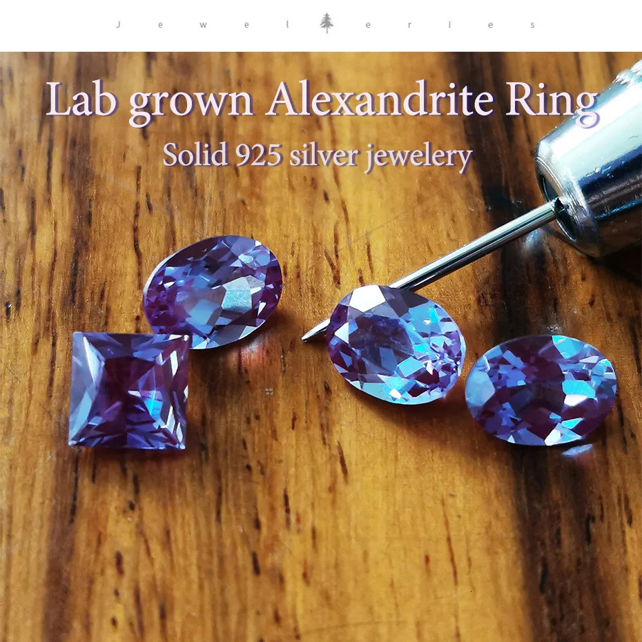 Color Change Alexander Stone Stud Earrings S925 Pure Silver Material Light Latest Classic Womens Earrings 241209