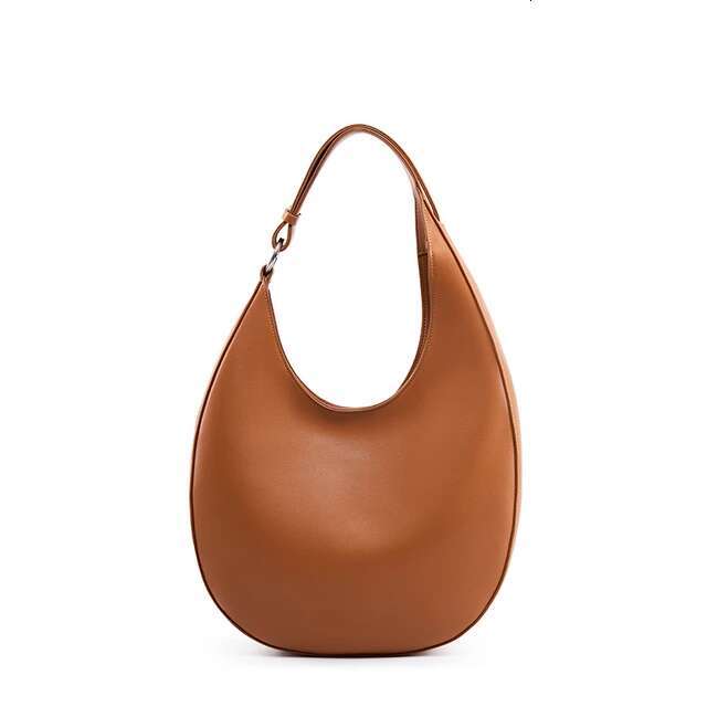 Genuine Leather Underarm Shoulder Bags For Women Trend Designer Half Moon Crossbody Purses Tote Ladies Handbags