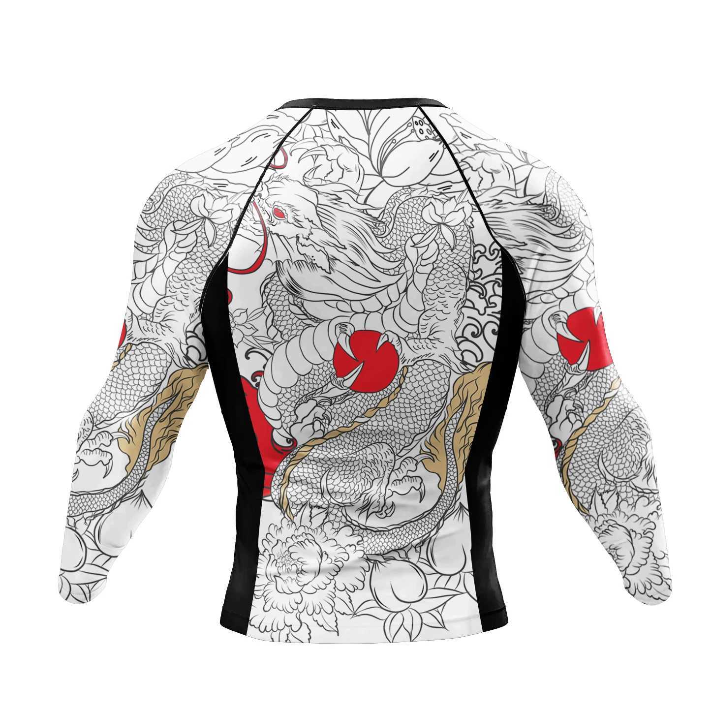 Cody Lundin Tattoo Mens Gym Compression T-shirt Mens Sublimation Long Sleeve Rashguard BJJ jiu Flexible Boxing Shirt Customization W241210