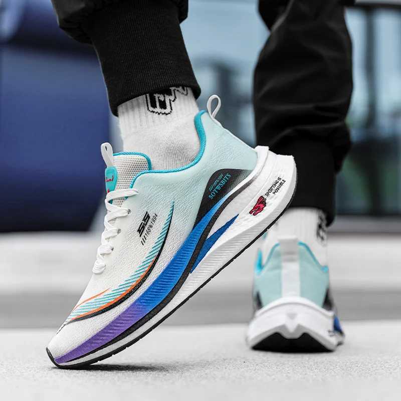 Carbon Plate Marathon Shoes Men Casual Sneakers AirCushion Sport Running Shoes Lightweight Comfortable Athletic Hiking Sneakers Z250225