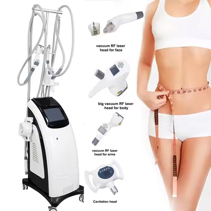 X10 Rolling Vacuum Suction Massager 4 Handles Shape Vacuum Roller RF Face Lift Massage 40k Cavitation Cellulite Reduction Body Slimming Sculpting Mach
