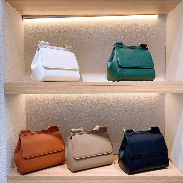 Mirror Quality Sicily Bags Women d g Top Handle Flap Genuine Leather Womens Cross Body Commuting Designer Bag Crossbody Handbag PC1P
