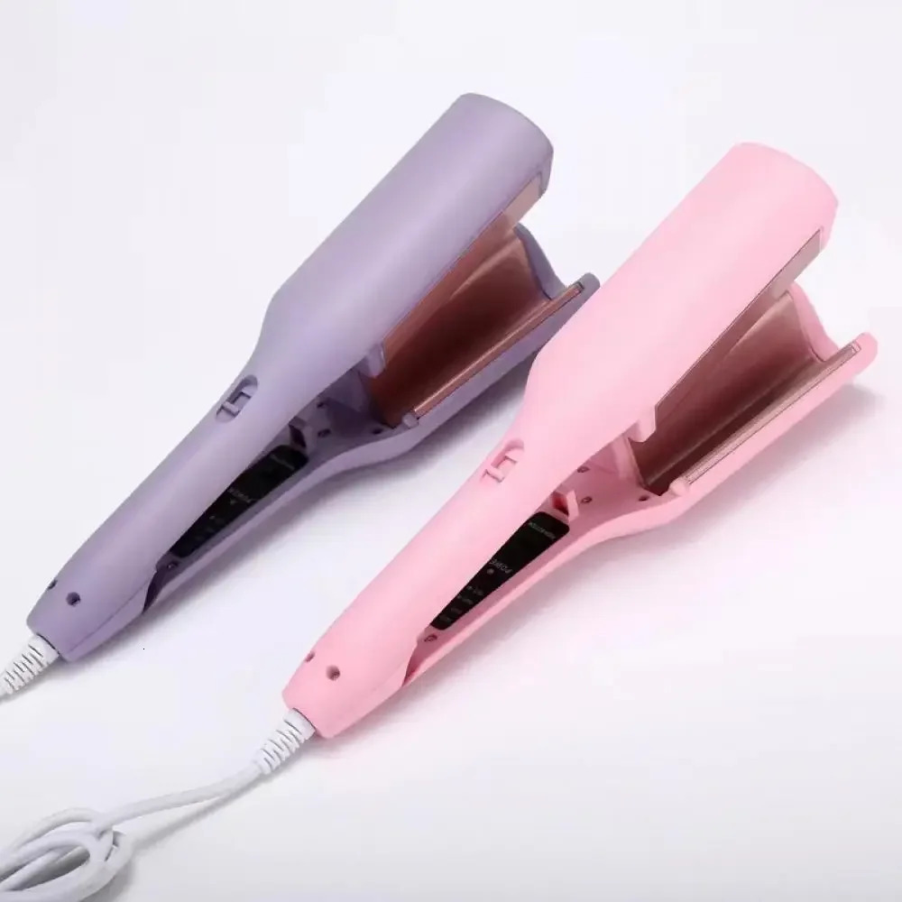 Hair Curling Iron 32mm Deep Wave Hair Curler 4 Temperature Adjustable Fast Heating Crimping Iron Styler Wand for All Hair Style 241209