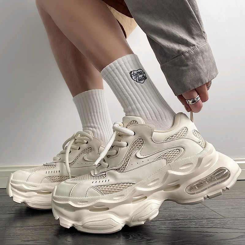 2024 new Dad shoes sports shoes with leisure autumn and winter breathable thin men's shoes to raise shoes