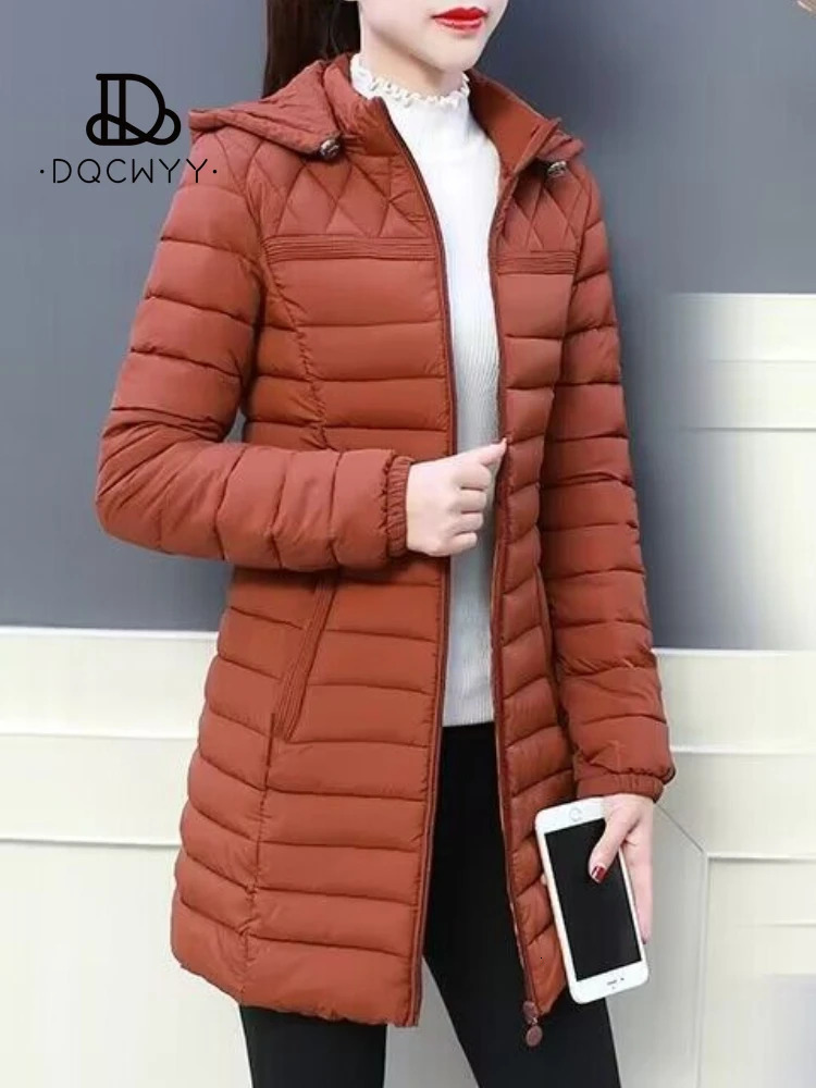 Womens Jacket Fashion Loose Down Cotton Women Coats Parkas Casual Warm Outerwear Hooded Winter Oversize 6XL Overcoat 241209