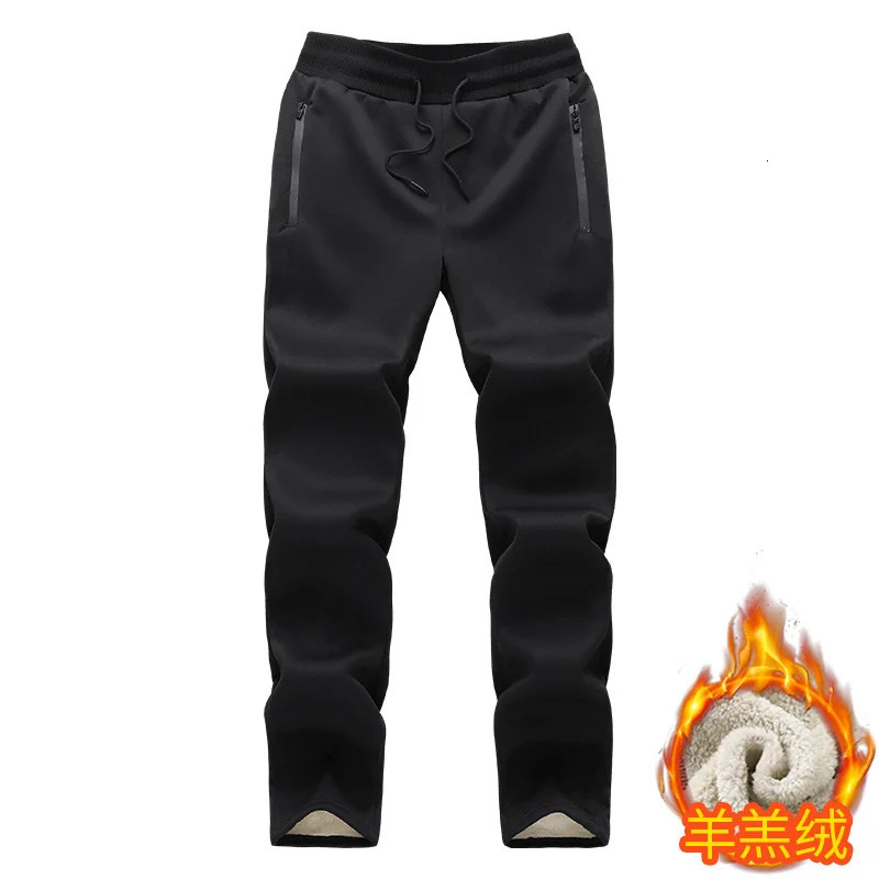 Hooded lambskin medium and elderly large size warm suit with plush thick hoodie jacketthick pants twopiece set 241209