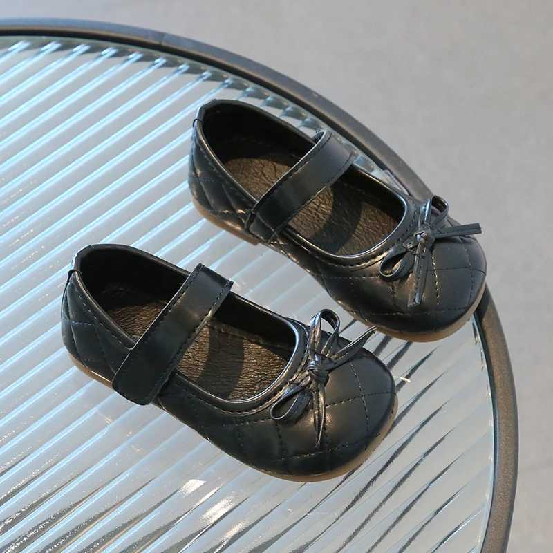 Girls Princess Shoes Sewing Pure Color Daily Autumn Kids Flat Shoes Flexiable Round Toe Comfy Little Children Single Shoe 21-30XJ241209