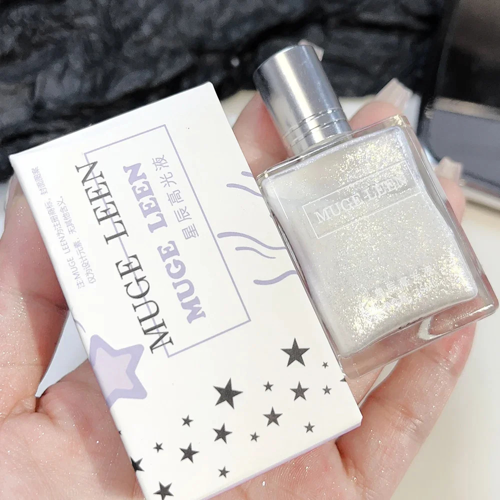 Face Diamond Liquid Highlight Mini Waterproof Lasting High Gloss Glitter Eyeshadow Highlighter Body Contour Makeup 241209