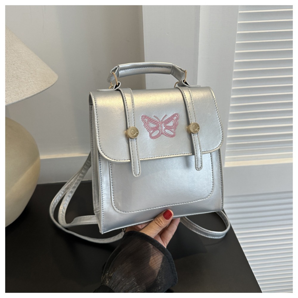 New Women s Backpack New Fashionable Solid Color Texture Women s Big Backpack Designer Handbag Trendy Bag bag