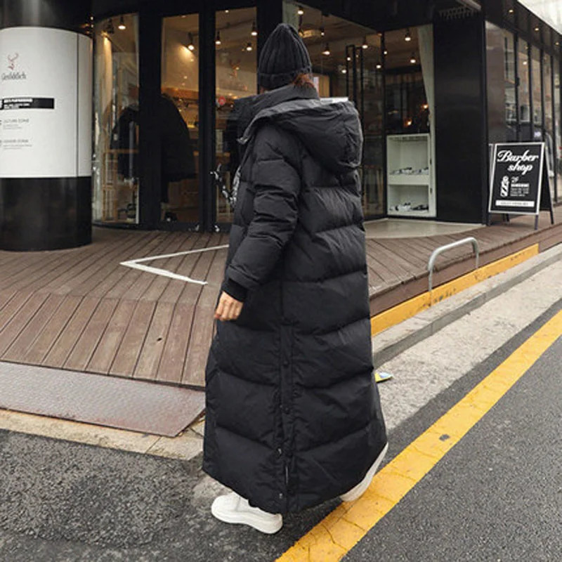 Parka Coat Maxi Long Winter Jacket Womens Hoodie Large Windproof 241209