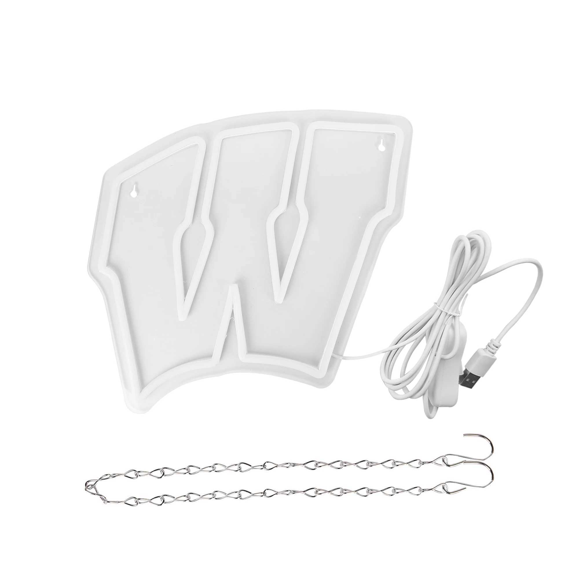 Wisconsin Neon Academy Neon LED Logo University Football Team Neon Sports Fan Gift X241210