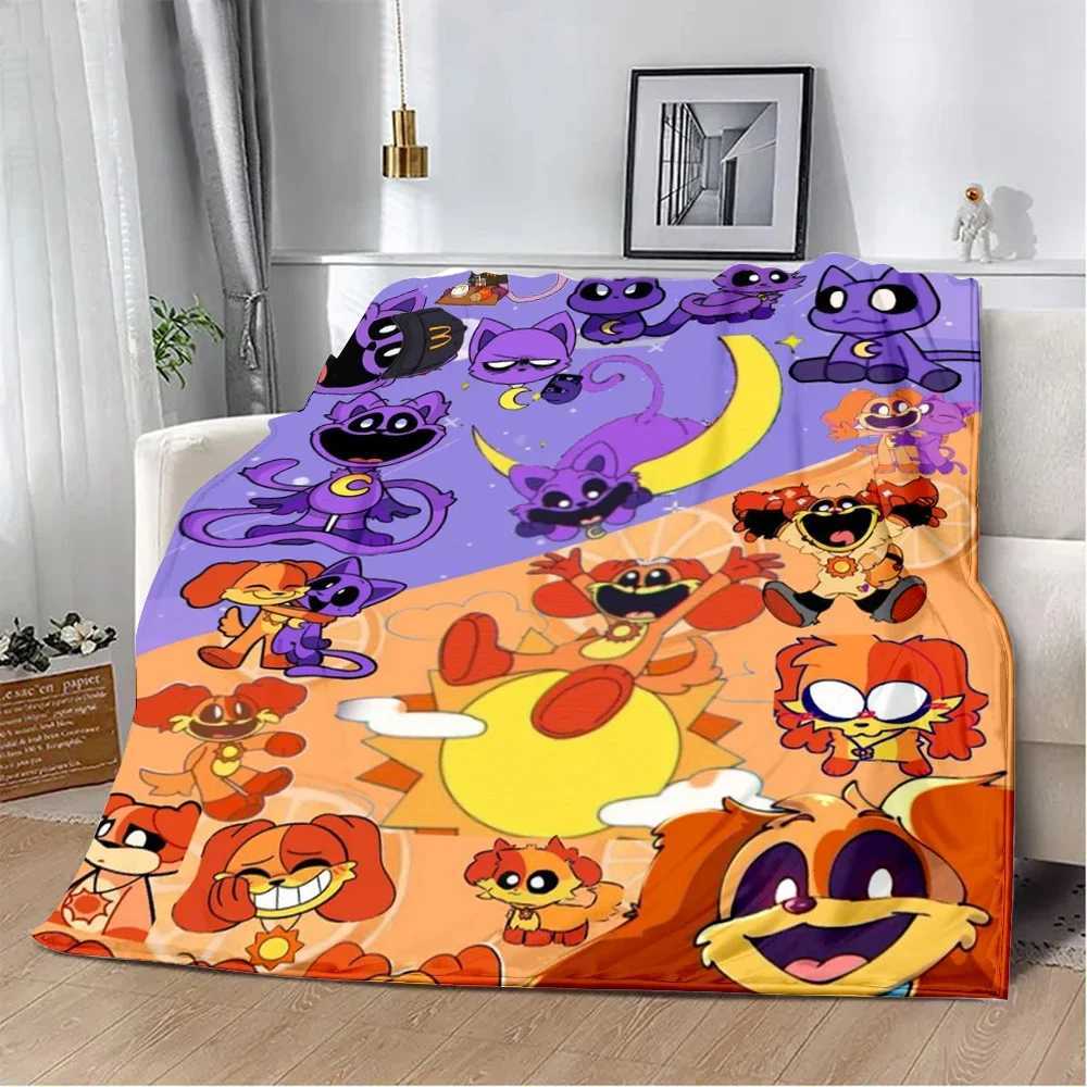 Cute Cartoon CATNAP DOGDAY Printed Blanket Picnic Blankets Warm Blanket Soft and Comfortable Blanket Home Travel Birthday GiftXJ241210