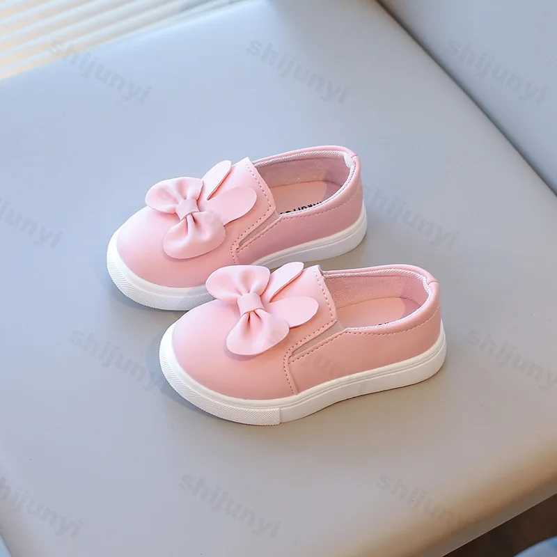 Kids Loafers Slip-on Leather Shallow Casual Shoes Boys Girls Cute Bunny Flats Toddler Fashion Leisure Children Non-slip SneakersXJ241209