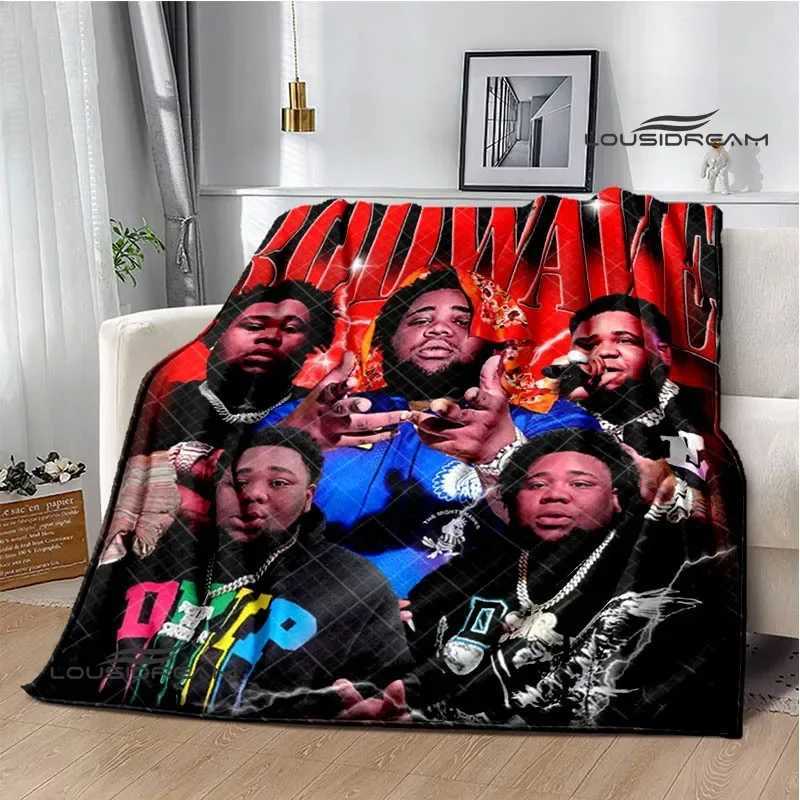 Rapper rod wave printed blanket Warm Flannel Blankets Soft and Comfortable blanket Home Travel Blanket bed linings Birthday GiftXJ241210