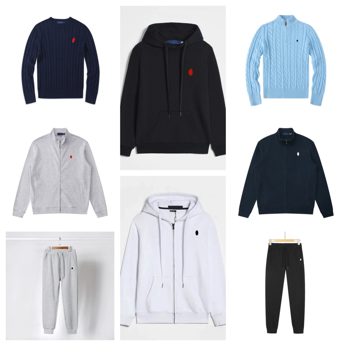 Hoodie Mens Hoodies Designer Hoodies Men Clothing Polo Tracksuit Set Pullover Cotton Horse Long Sleeve Casual Zip Up Hoodie Sweatshirt Designer Sweatsuit Set