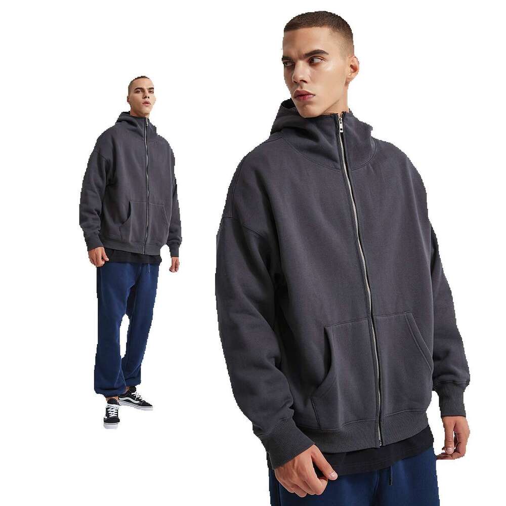 Ninja Mask Metal Zipper 350G Veet Ribbed Gloves Cuff Hoodie