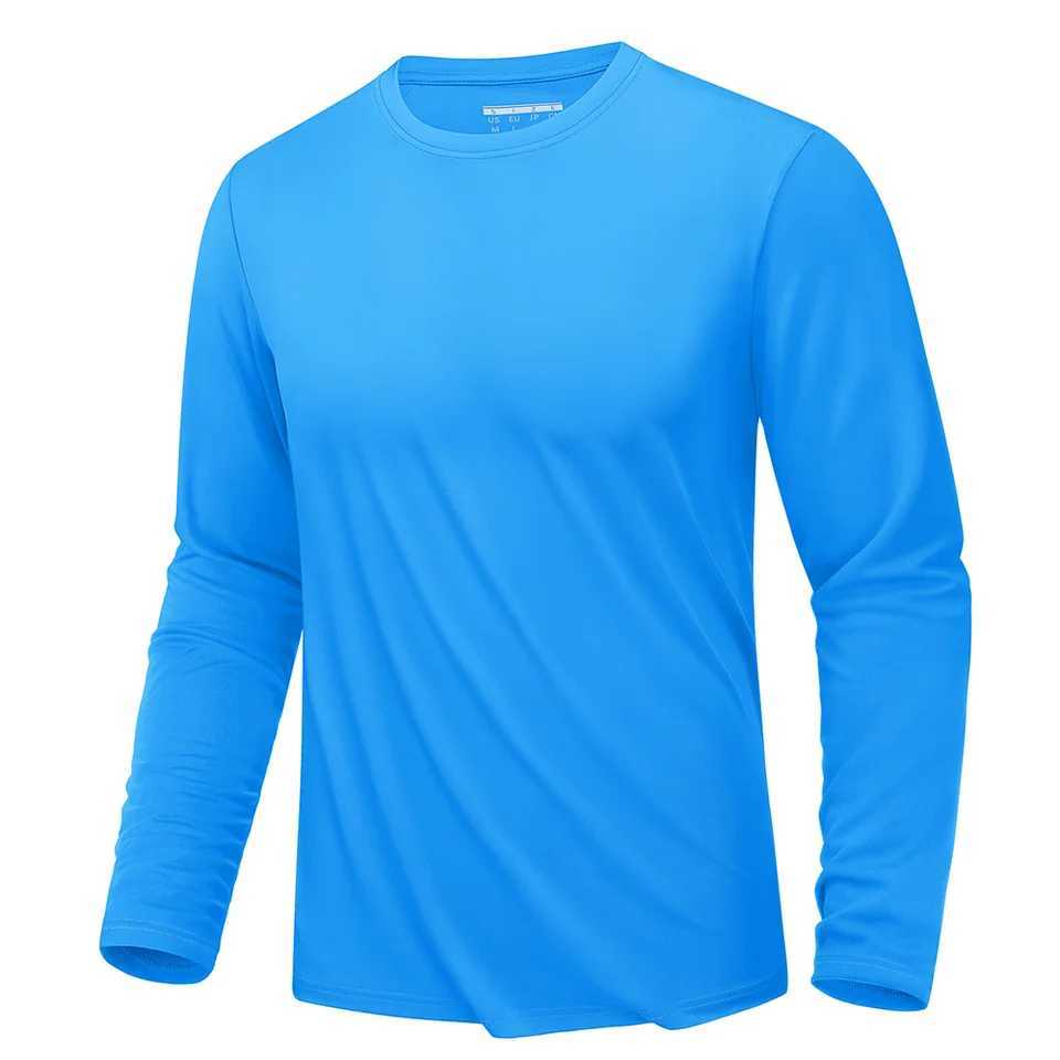 Mens Sunscreen Summer Official Website Long Sleeve Quick Drying Mens T-shirt Breathable Hiking Fish Performance Top UV Protection W241210
