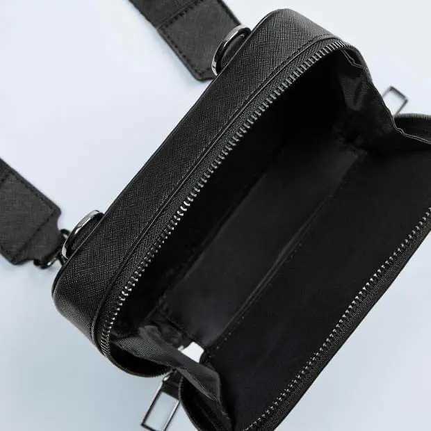 High quality PU leather womens cross body shoulder bag Versatile small square bag white handbag womens messenger box wallet Z241210