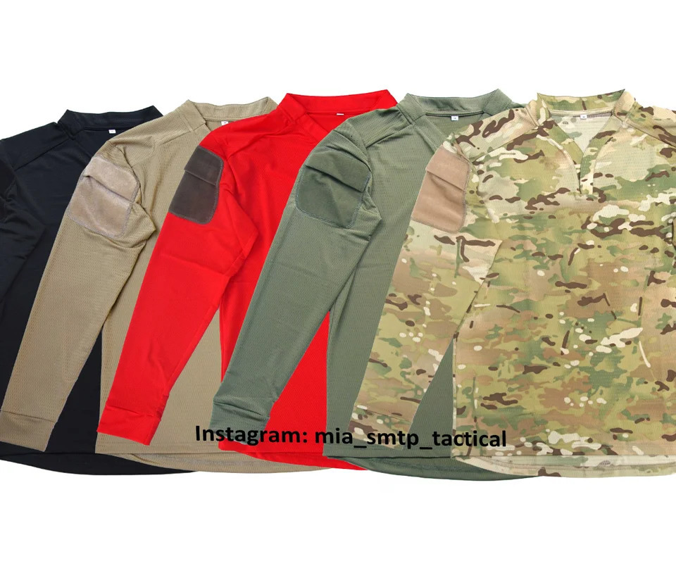 P002 tactical MC combat shirt long sleeved camouflage breathable and fast drying 241209
