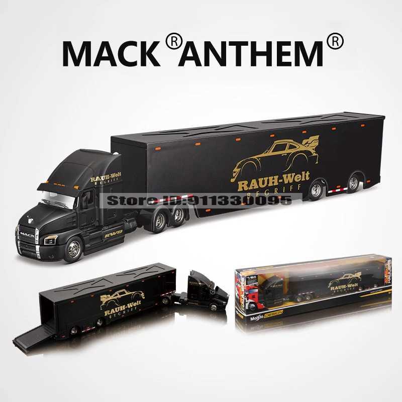 Maisto 1 64 MACK Anthem LoneStar UP Transport Casting Manufacturing Trailer Model Simulation Alloy Car Series X241209