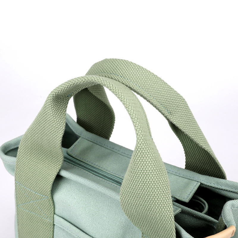 New Women s Small Zipper Fashion Designer Women s One Shoulder Portable Thick Canvas Phone Bucket Handbag Trendy Bag bag