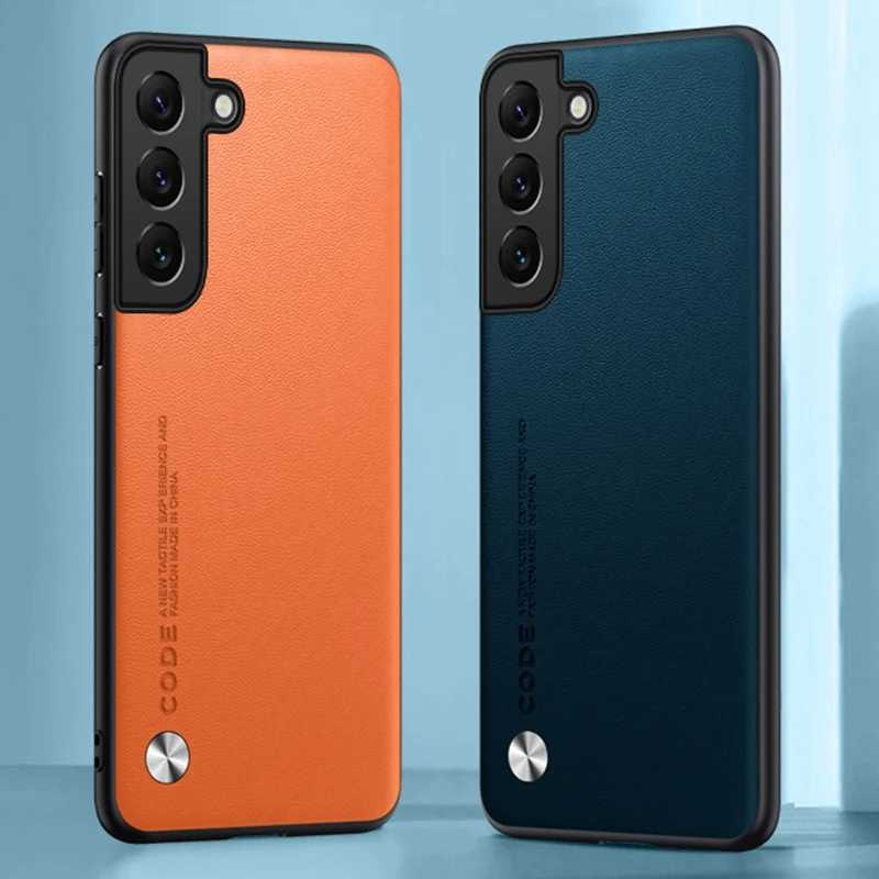 High Quality Designer Phone Case For S21 S22 Super Coque Luxury Leather Cover for Silicone Protective Phone Cases of Galaxy S21 FE S22 S23 Plus O24120