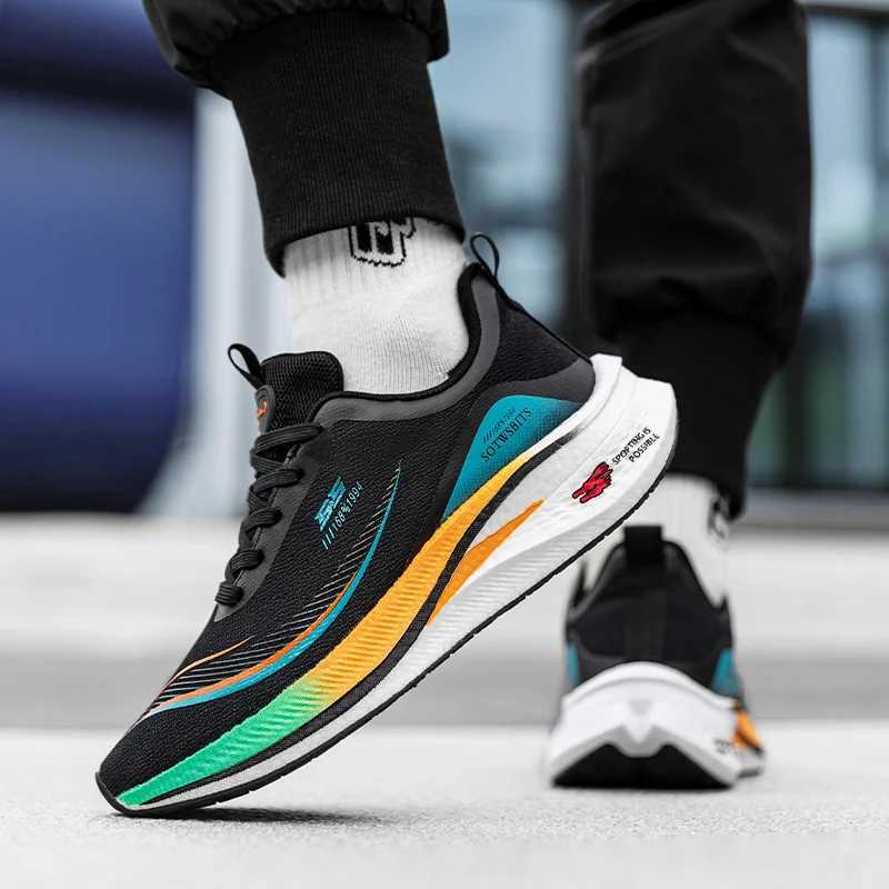 Carbon Plate Marathon Shoes Men Casual Sneakers AirCushion Sport Running Shoes Lightweight Comfortable Athletic Hiking Sneakers Z250225