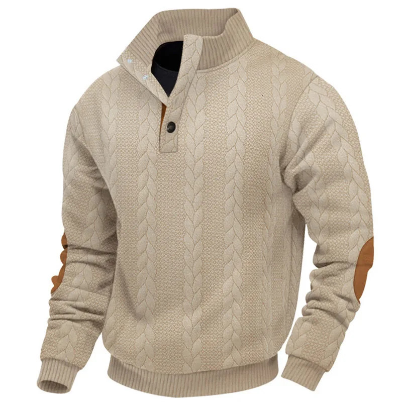 2025 Spring Autumn Mens Long Sleeve Sweatshirt Daily Casual Pullover Tops High Quality Stand Collar hoodie sweatshirt 241209