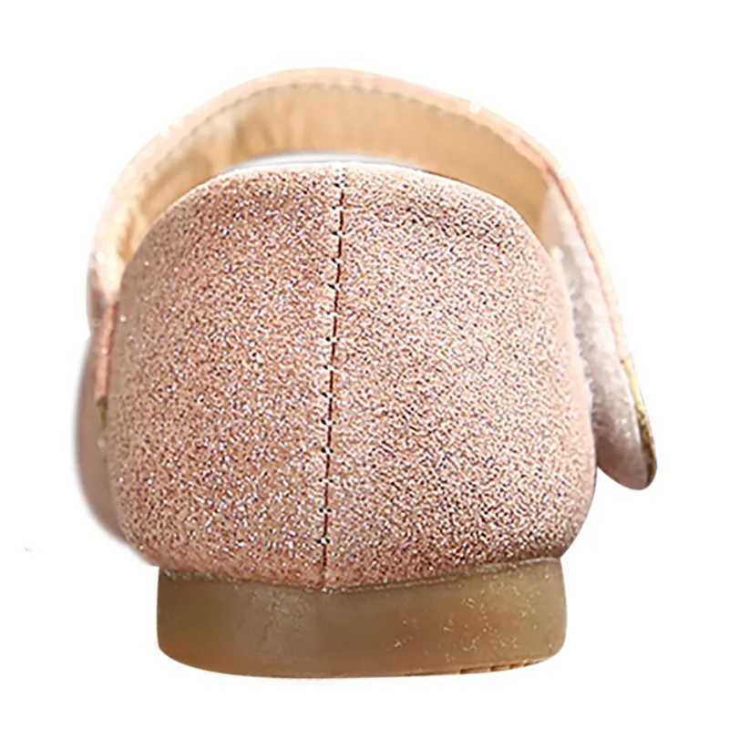 Toddler Girls Shoes Ballet Flats Shoes Lace Bow Design Princess Kids Soft Soled ShoesXJ241209