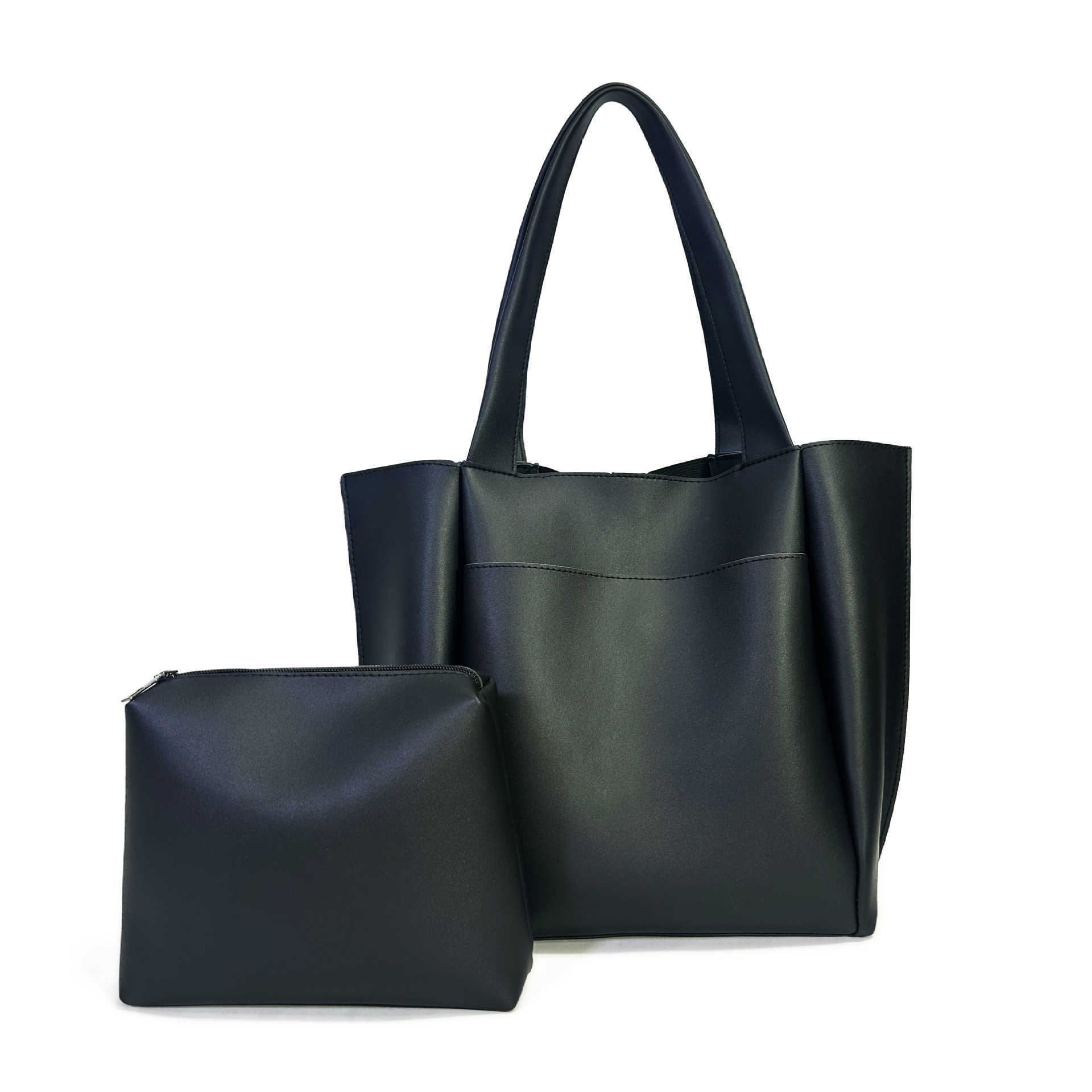 Mother and Child Bag Simple Commuter Shoulder Bag Large Capacity Tote Bag Versatile Soft PU Underarm Bag Can Be Added 241215