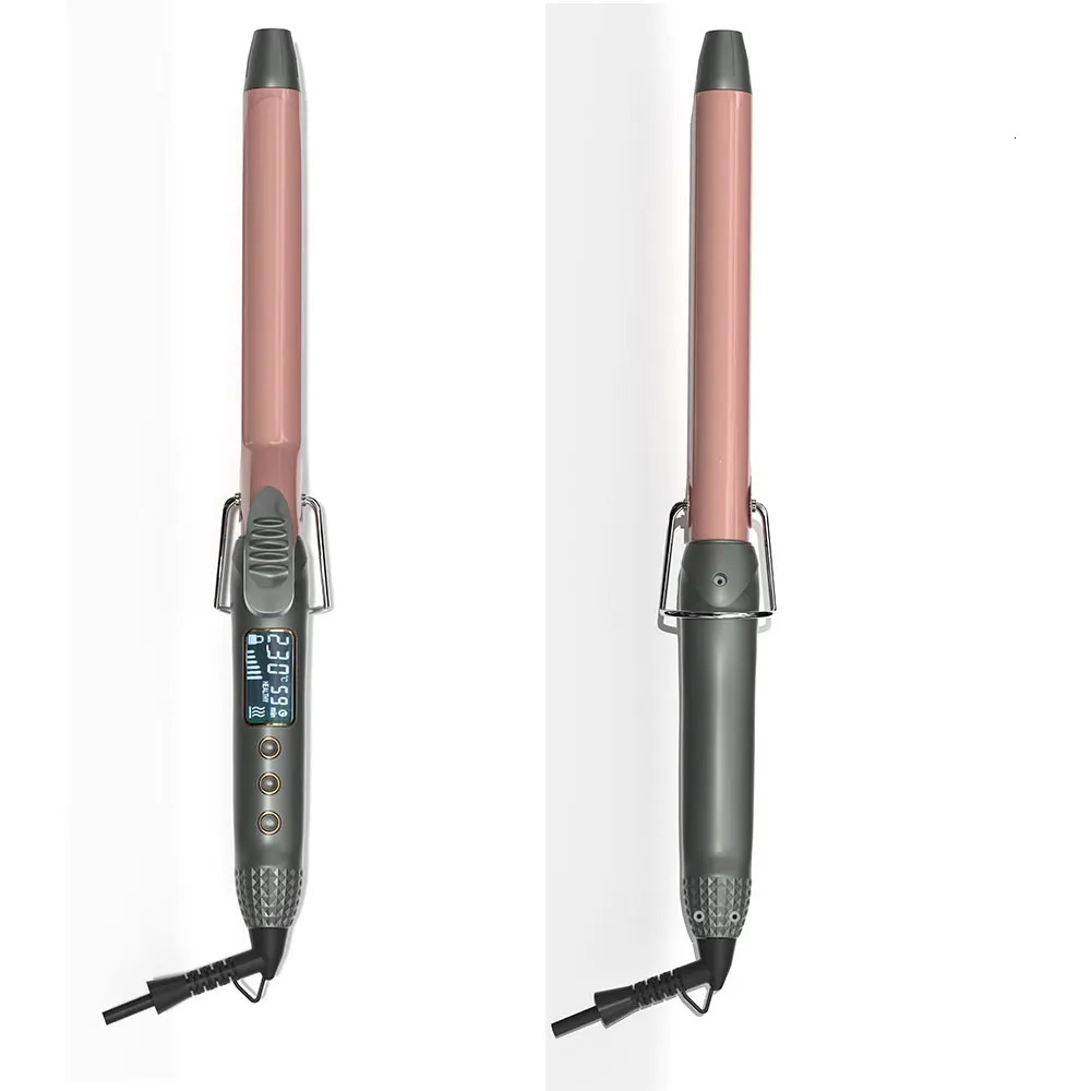 1pcs 19/25/32/38 MM Professional Hair Curler Wave Ceramic Coated Plate PTC Heater LCD Display Curling iron 241209