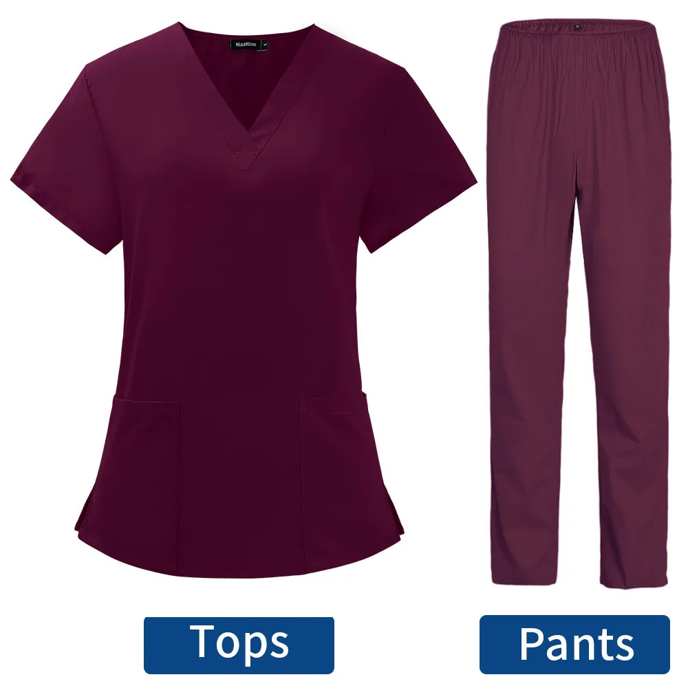 Pet Grooming Doctor Uniforms Non-sticky Hair Nurse Women Thin and Light Fabric Clothes for Summer Clinical Uniform Woman 241209