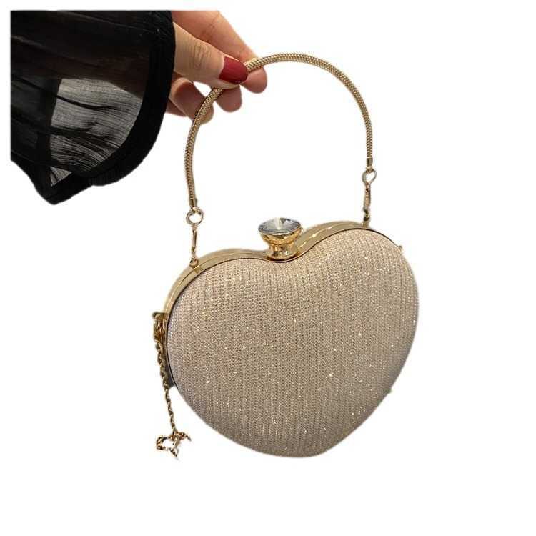 Advanced Mini Bag for Women Autumn Winter New Trendy Fashion Chain Crossbody Bag Handheld Peach Heart Bag