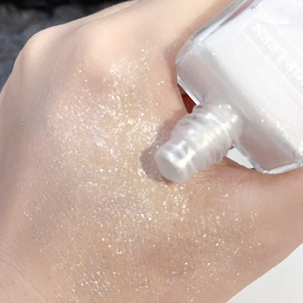 Face Diamond Liquid Highlight Mini Waterproof Lasting High Gloss Glitter Eyeshadow Highlighter Body Contour Makeup 241209