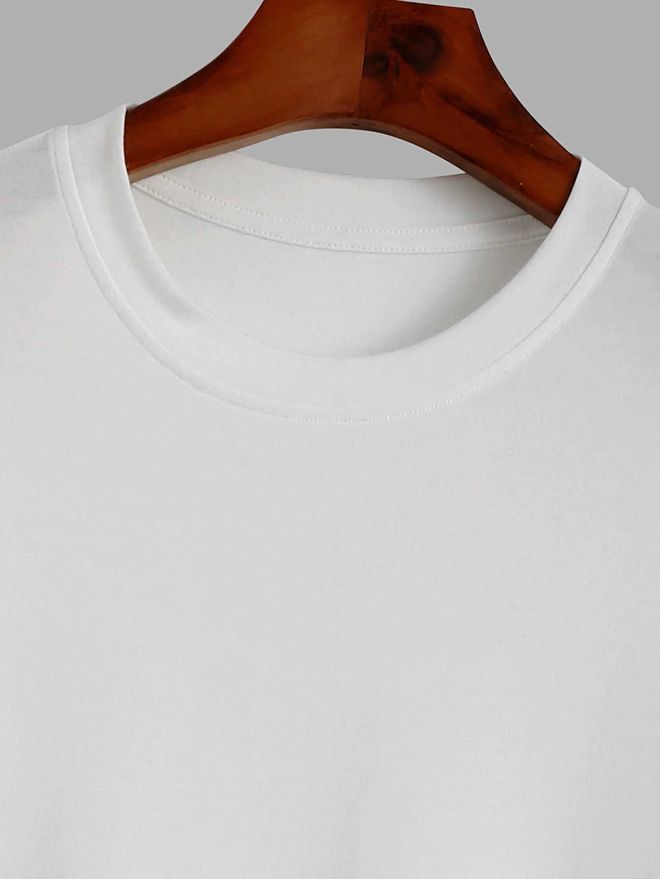 Trendy new long-sleeved t-shirt mens long-sleeved mens printed round neck T-shirt trend versatile casual tops mens T-shirt W250117