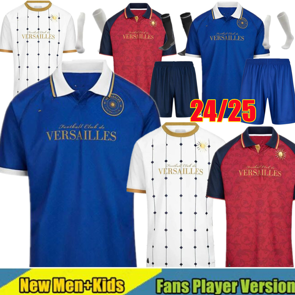 2425 Versailles soccer jersey MBEMBA BAGHDADI KODJIA maillots de foot 2024 2025 GUIRASSY RENAUD BASQUE uniform home away 3rd KARAMOKO CALVET man kids