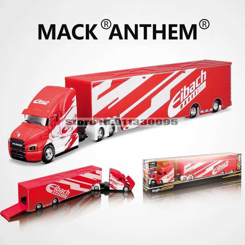 Maisto 1 64 MACK Anthem LoneStar UP Transport Casting Manufacturing Trailer Model Simulation Alloy Car Series X241209