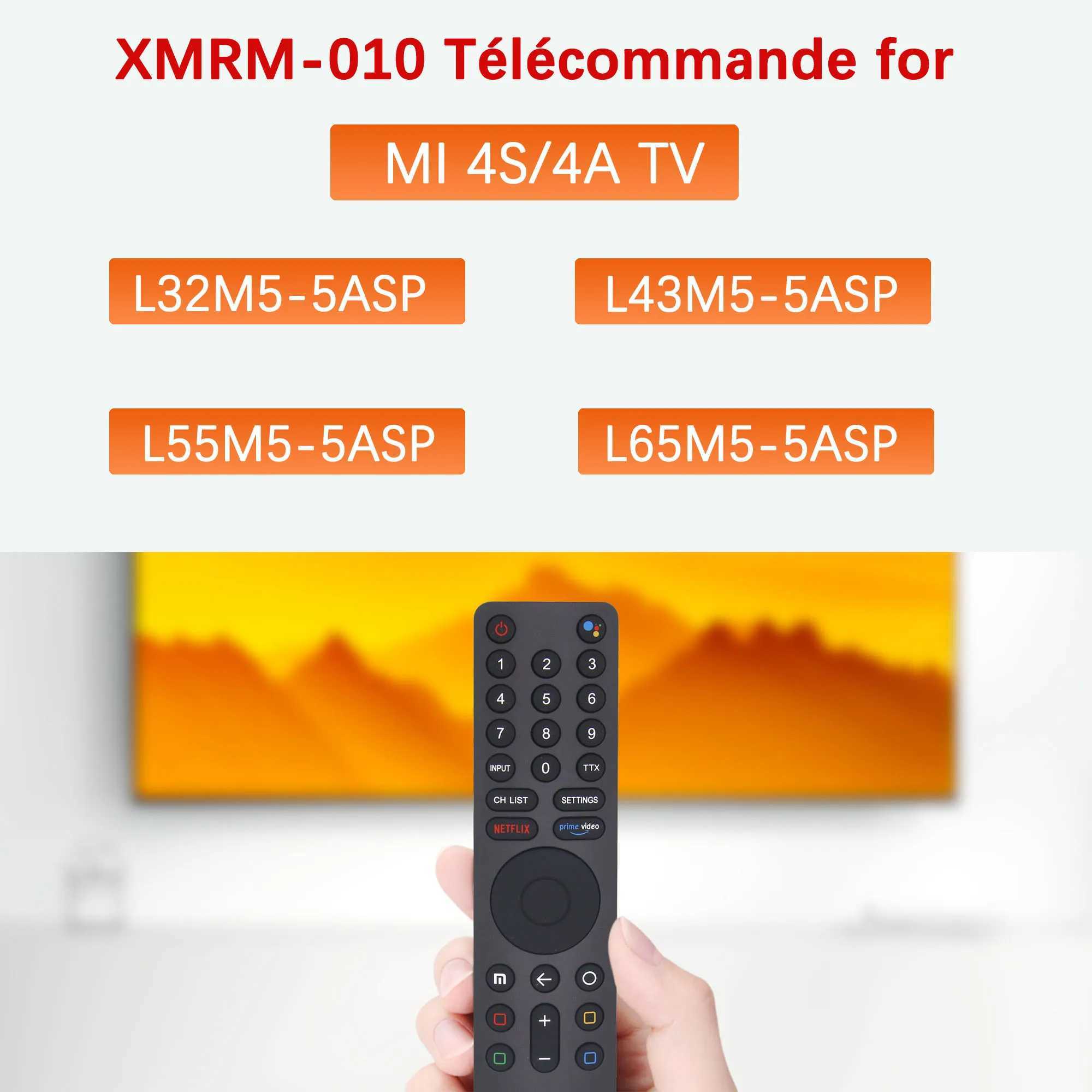 etooth Voice Remote Control Replacement Fits with Google Voice Assistant for MI TV P1 Q1 4S 4A L55MS-5A Q1E XMRM-010XJ241210