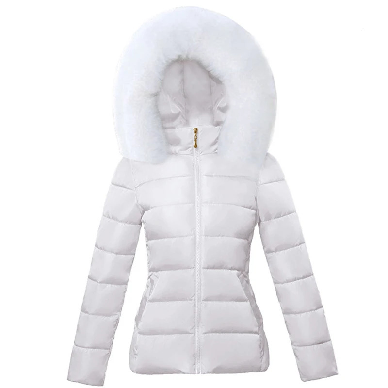 Autumn Coat Female Jacket Hooded Parka Warm Big Fur Winter Women Wadded Ladies Plus size 5XL Womens down jacket 241209