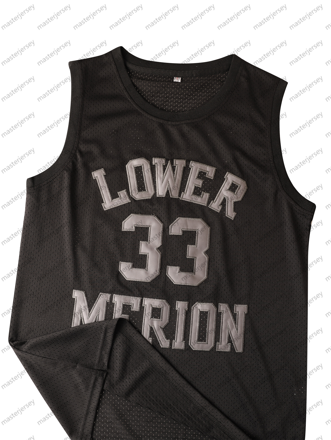 #33 BRYANT Men's Sports Team Basketball Jersey Polyester Knit Fabric Embroidered Letters & Numbers Crew Neck Sleeveless Training Vest Jerseys