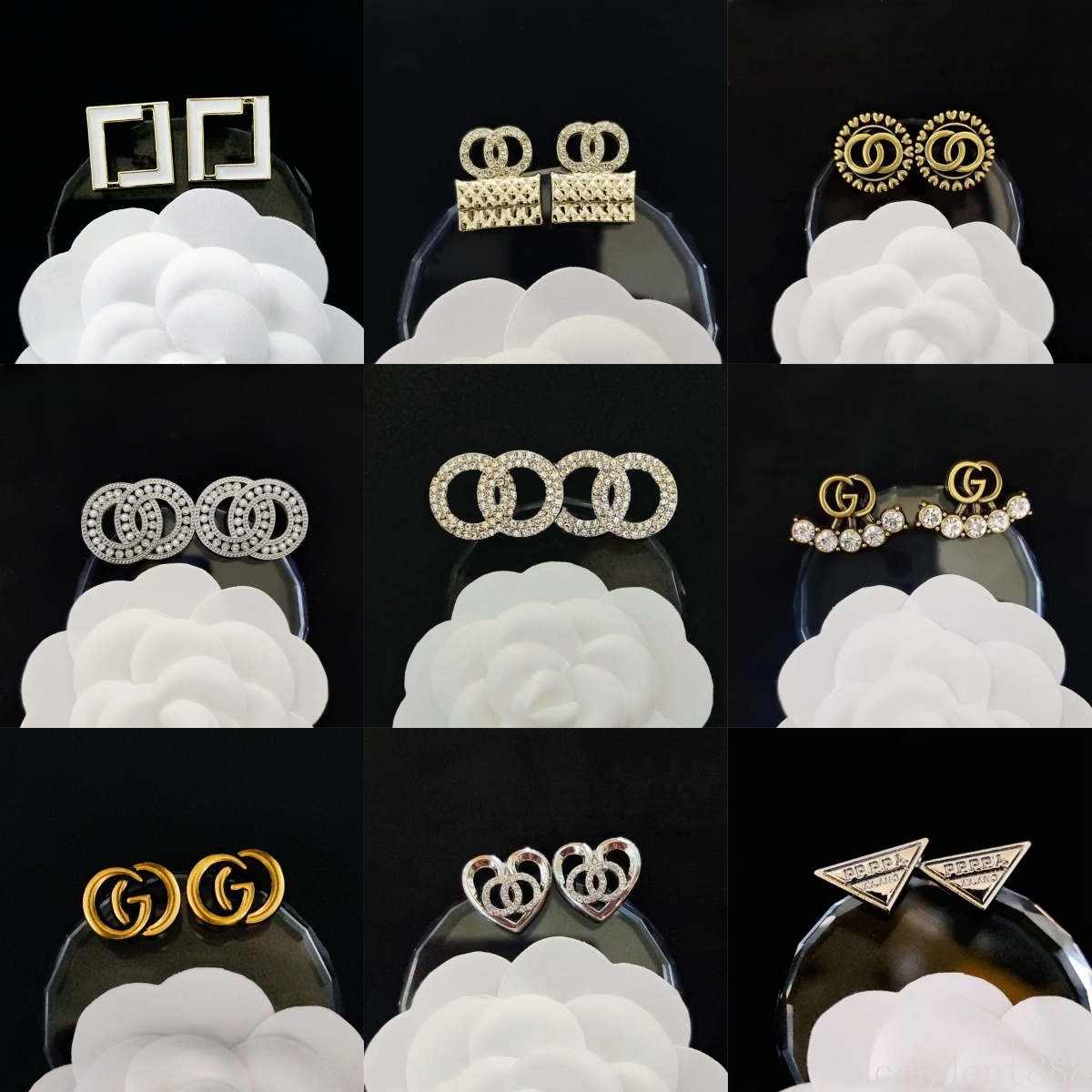 20 Style Brand Letter Stud Designer Jewlery Women Pearl Earrings Fashion Wedding Gift Accessories