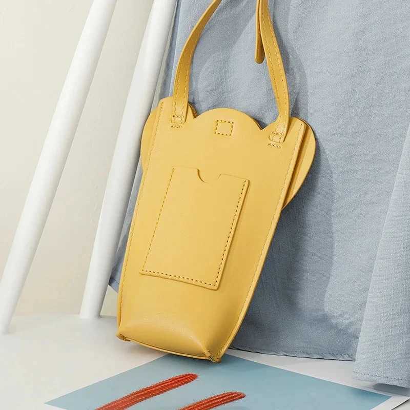 New womens Pu leather handbag fashionable womens shoulder bag portable mobile phone wallet cute cross shaped bag Z241210