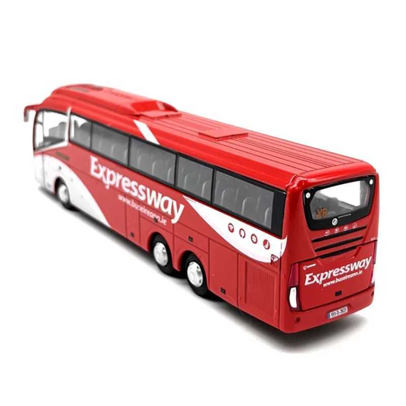 Die casting 1 76 ratio high-speed bus I6 alloy car model Exquisite finished product simulation toy collection gift X241209